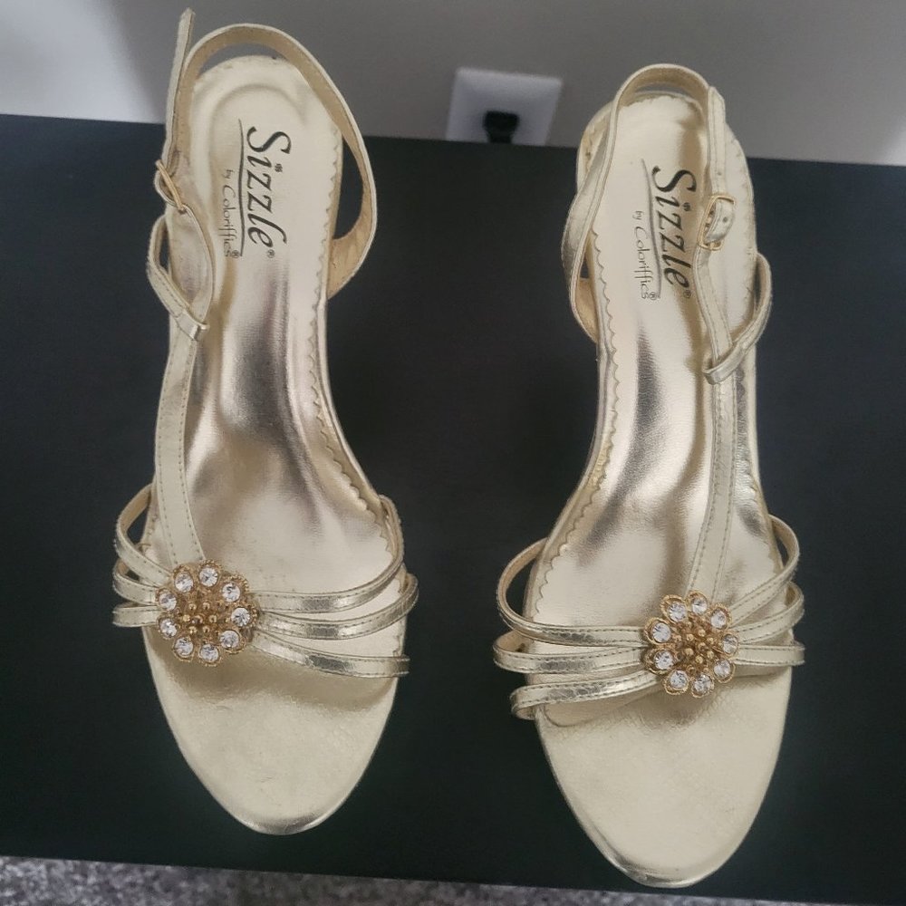 Gold heels